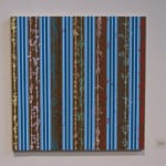 Steven Vasques Lopez Splish Splash Stripes (2007) Acrylic on Panel 24 x 24 inches