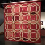 Angie Wilson Traditional Queer Double Wedding Ring Quilt (2009) Garment, fabric, thread 60 x 60 inches