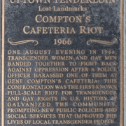 Compton's Cafe Historical marker