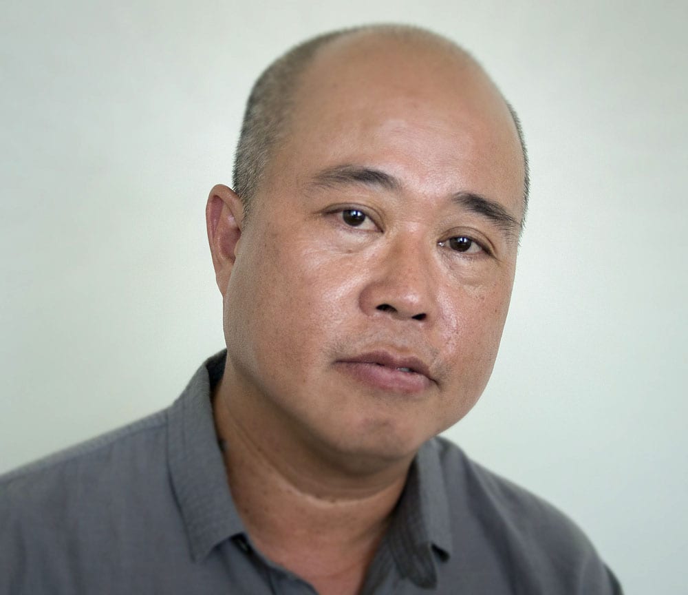 Man staring at camera